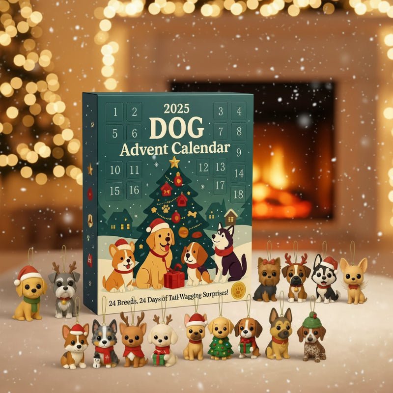 24-Day Dog Lovers Advent Calendar with 24 Ornaments for Holiday Decor 1