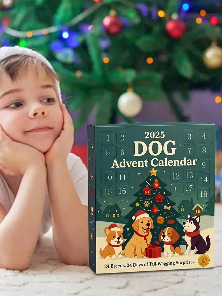 24-Day Dog Lovers Advent Calendar with 24 Ornaments for Holiday Decor 3