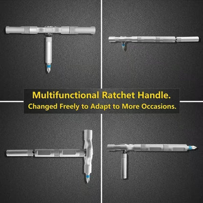 24-in-1 Magnetic Screwdriver Kit with T-Shaped Handle for Home Repairs 3