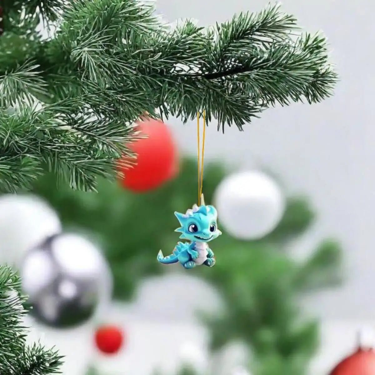 2D Dragon Advent Calendar Set - 24 Acrylic Ornaments for Christmas Countdown Decor 1