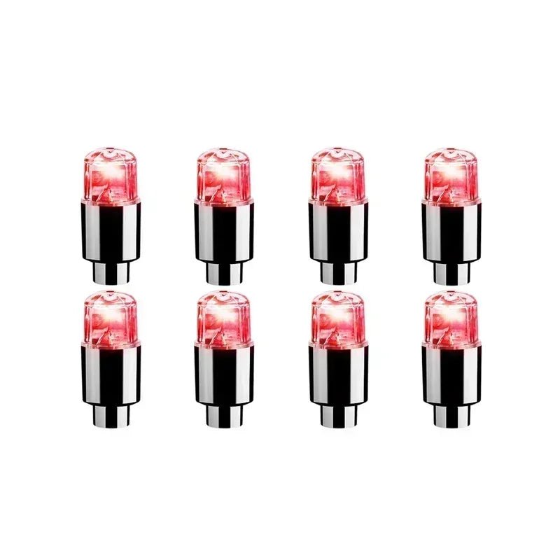 2/10Pcs Colorful LED Wheel Valve Lights Motorcycle Car Wheel Tire Valve Caps Universal Dustproof Bicycle Valve Cover 0