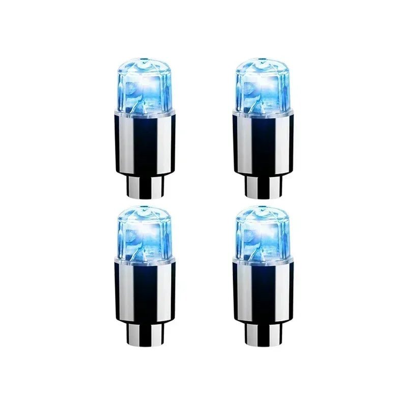 2/10Pcs Colorful LED Wheel Valve Lights Motorcycle Car Wheel Tire Valve Caps Universal Dustproof Bicycle Valve Cover 12