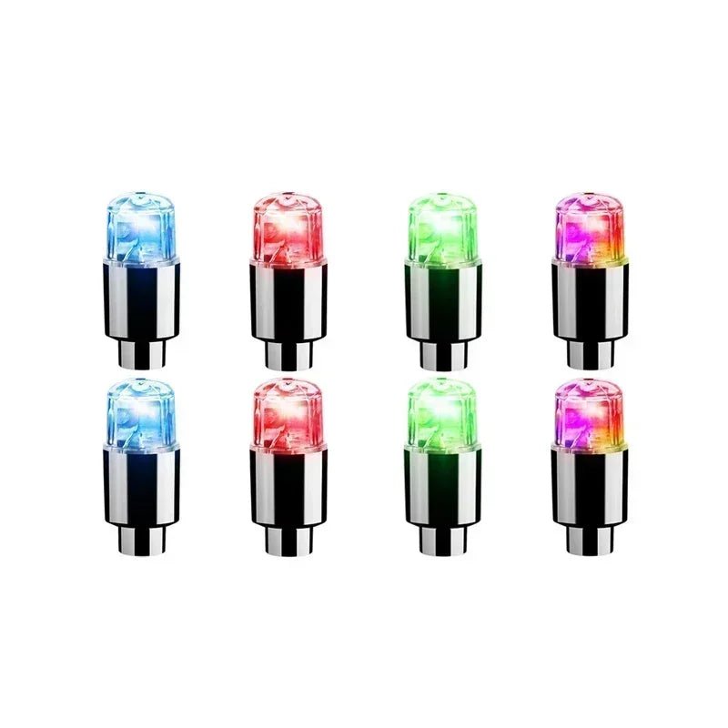 2/10Pcs Colorful LED Wheel Valve Lights Motorcycle Car Wheel Tire Valve Caps Universal Dustproof Bicycle Valve Cover 14