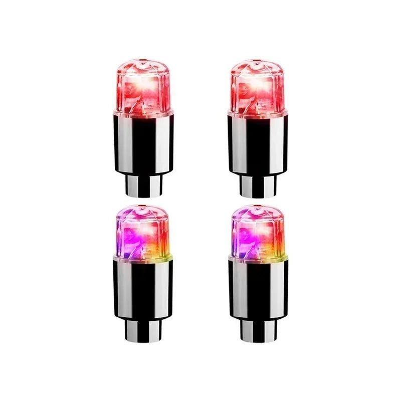 2/10Pcs Colorful LED Wheel Valve Lights Motorcycle Car Wheel Tire Valve Caps Universal Dustproof Bicycle Valve Cover 15