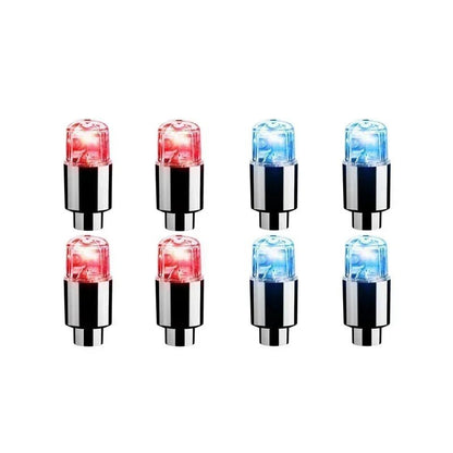 2/10Pcs Colorful LED Wheel Valve Lights Motorcycle Car Wheel Tire Valve Caps Universal Dustproof Bicycle Valve Cover 18
