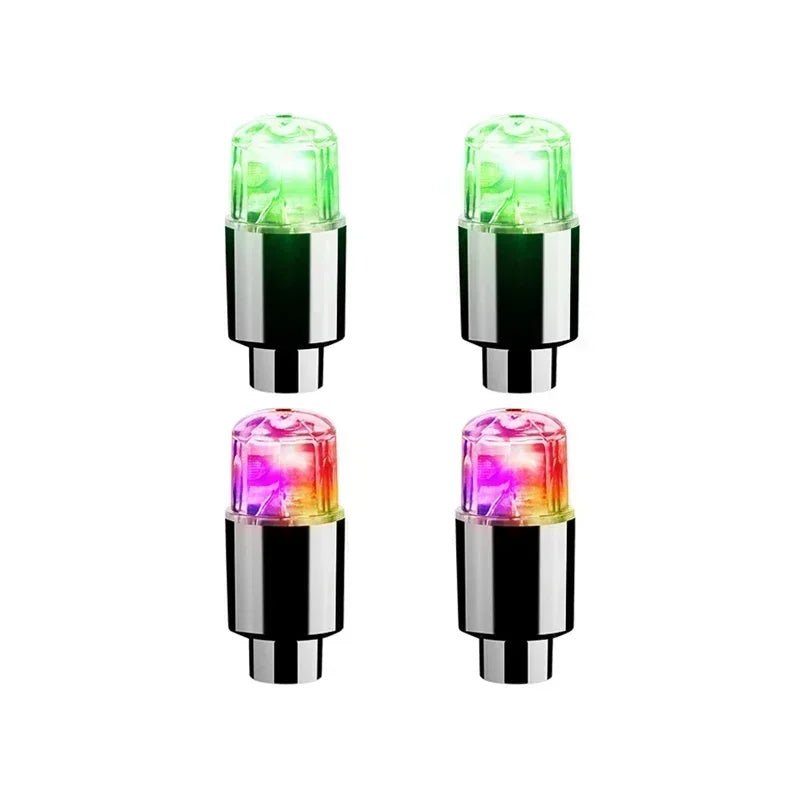 2/10Pcs Colorful LED Wheel Valve Lights Motorcycle Car Wheel Tire Valve Caps Universal Dustproof Bicycle Valve Cover 20