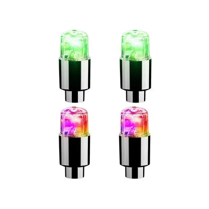 2/10Pcs Colorful LED Wheel Valve Lights Motorcycle Car Wheel Tire Valve Caps Universal Dustproof Bicycle Valve Cover 20