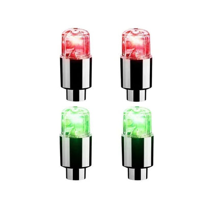 2/10Pcs Colorful LED Wheel Valve Lights Motorcycle Car Wheel Tire Valve Caps Universal Dustproof Bicycle Valve Cover 21
