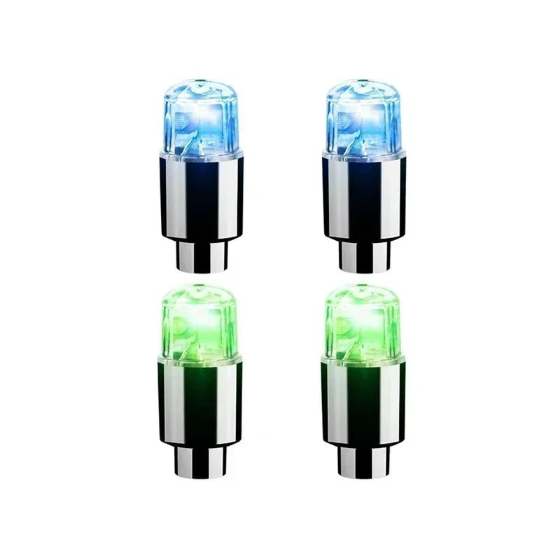 2/10Pcs Colorful LED Wheel Valve Lights Motorcycle Car Wheel Tire Valve Caps Universal Dustproof Bicycle Valve Cover 22