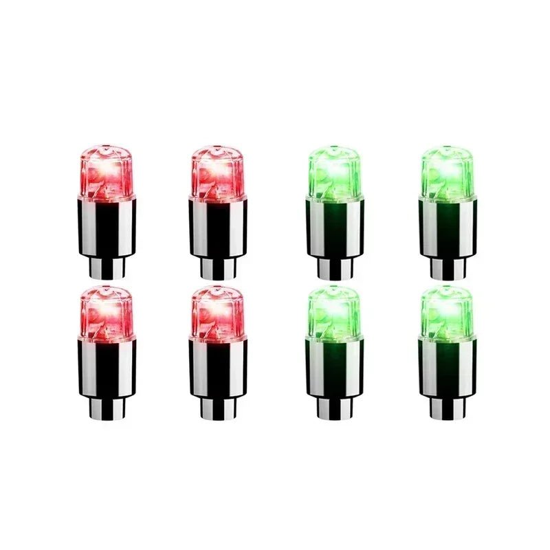 2/10Pcs Colorful LED Wheel Valve Lights Motorcycle Car Wheel Tire Valve Caps Universal Dustproof Bicycle Valve Cover 23
