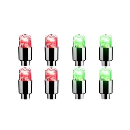 2/10Pcs Colorful LED Wheel Valve Lights Motorcycle Car Wheel Tire Valve Caps Universal Dustproof Bicycle Valve Cover 23