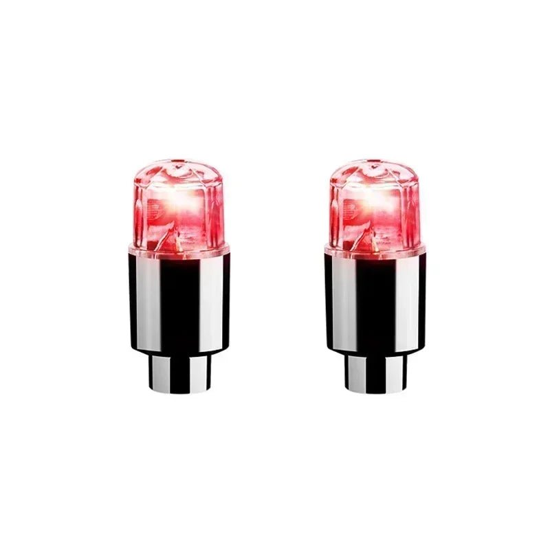 2/10Pcs Colorful LED Wheel Valve Lights Motorcycle Car Wheel Tire Valve Caps Universal Dustproof Bicycle Valve Cover 25