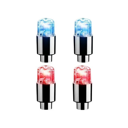 2/10Pcs Colorful LED Wheel Valve Lights Motorcycle Car Wheel Tire Valve Caps Universal Dustproof Bicycle Valve Cover 28