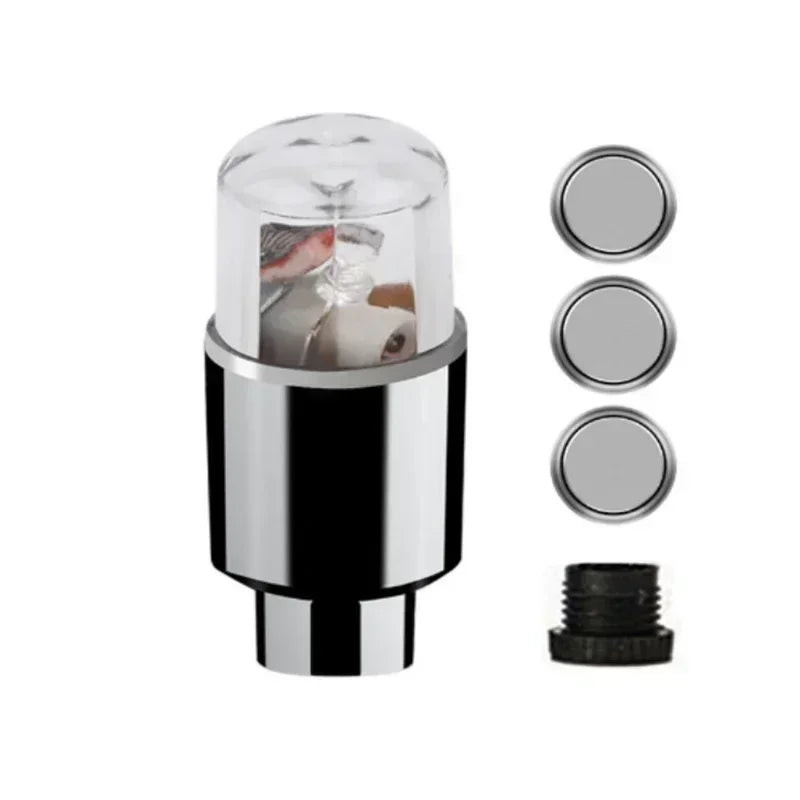 2/10Pcs Colorful LED Wheel Valve Lights Motorcycle Car Wheel Tire Valve Caps Universal Dustproof Bicycle Valve Cover 5