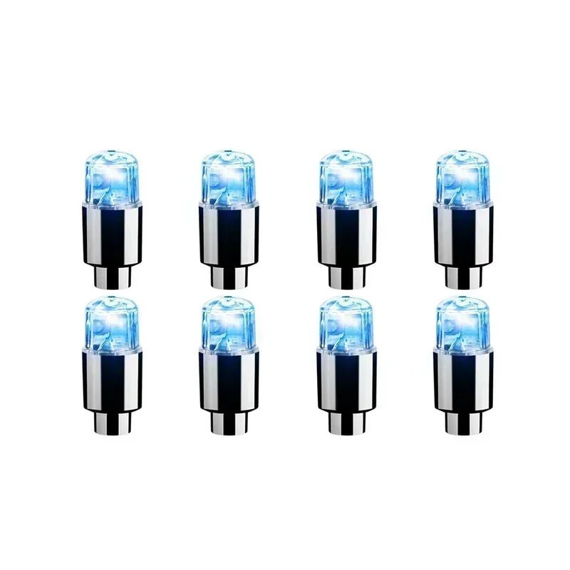 2/10Pcs Colorful LED Wheel Valve Lights Motorcycle Car Wheel Tire Valve Caps Universal Dustproof Bicycle Valve Cover 7