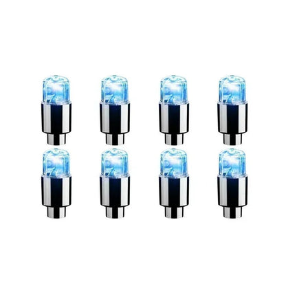 2/10Pcs Colorful LED Wheel Valve Lights Motorcycle Car Wheel Tire Valve Caps Universal Dustproof Bicycle Valve Cover 7