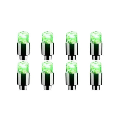 2/10Pcs Colorful LED Wheel Valve Lights Motorcycle Car Wheel Tire Valve Caps Universal Dustproof Bicycle Valve Cover 8