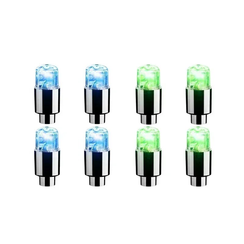 2/10Pcs Colorful LED Wheel Valve Lights Motorcycle Car Wheel Tire Valve Caps Universal Dustproof Bicycle Valve Cover 9