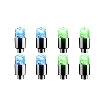 2/10Pcs Colorful LED Wheel Valve Lights Motorcycle Car Wheel Tire Valve Caps Universal Dustproof Bicycle Valve Cover 9