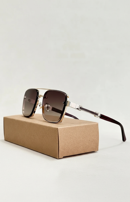 SKYDOM – Classic Aviator Sunglasses with UV400 Protection and Metal Frame