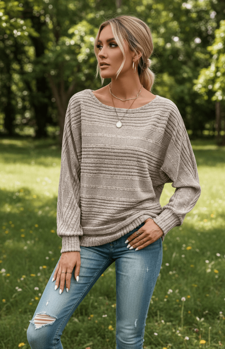 ELOWEN – Long Sleeve Oversized Top