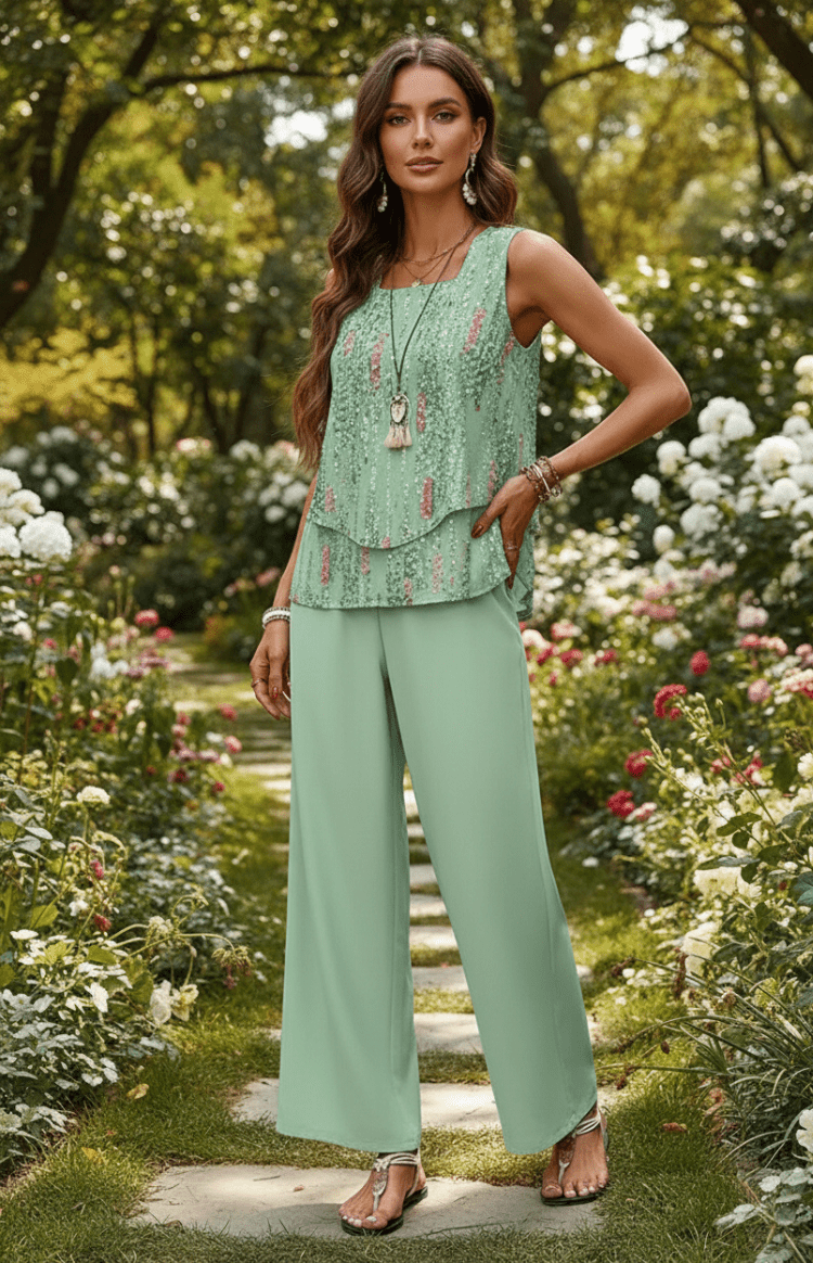 SOLÉNA – Elegant Two-Piece Summer Co-Ord Set for Women | Lightweight & Chic