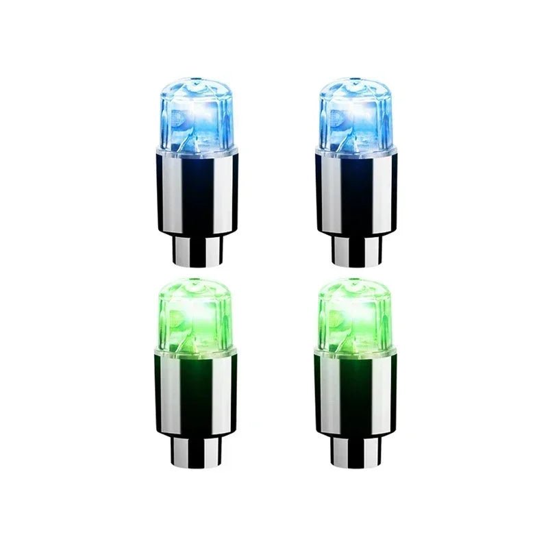 2/8pcs Valve Cap LED Lights Universal Car Motorcycle Bicycle Tire Hub Motion Sensor Glowing Bulbs Cycling Lamp Accessories 18