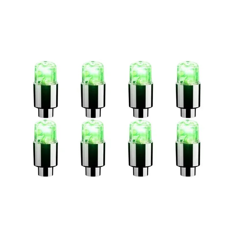 2/8pcs Valve Cap LED Lights Universal Car Motorcycle Bicycle Tire Hub Motion Sensor Glowing Bulbs Cycling Lamp Accessories 19