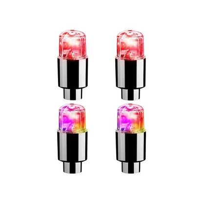 2/8pcs Valve Cap LED Lights Universal Car Motorcycle Bicycle Tire Hub Motion Sensor Glowing Bulbs Cycling Lamp Accessories 26