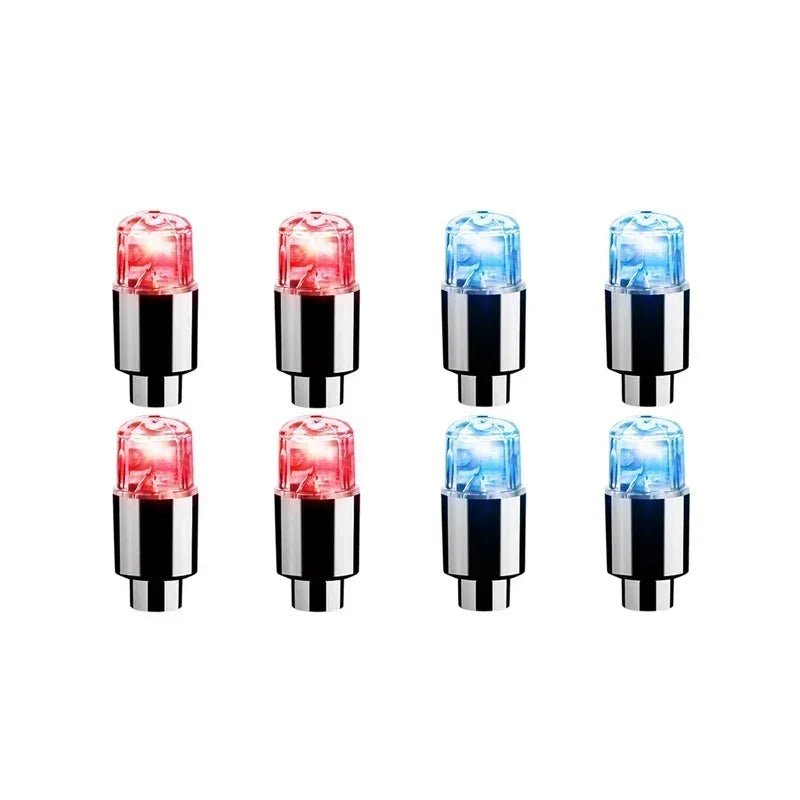 2/8pcs Valve Cap LED Lights Universal Car Motorcycle Bicycle Tire Hub Motion Sensor Glowing Bulbs Cycling Lamp Accessories 8