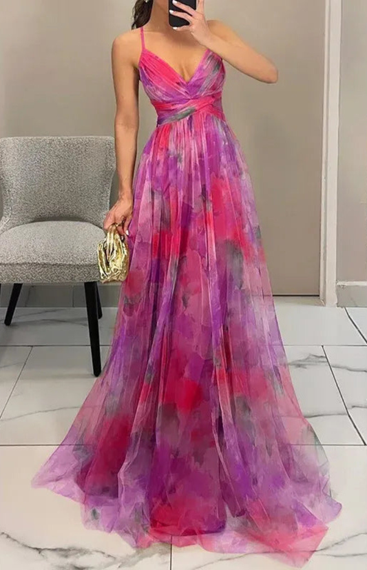 ALVÉON – Women’s Elegant Sleeveless Maxi Dress with Flowing Silhouette