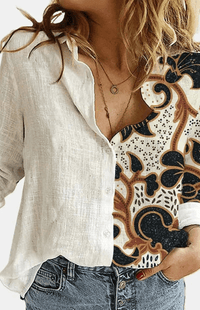 VIRELLE – Relaxed Fit Floral Blouse
