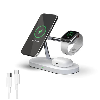 3-in-1 Wireless Charger Stand for iPhone, Apple Watch & AirPods - Fast Charging Magsafe Compatible 10