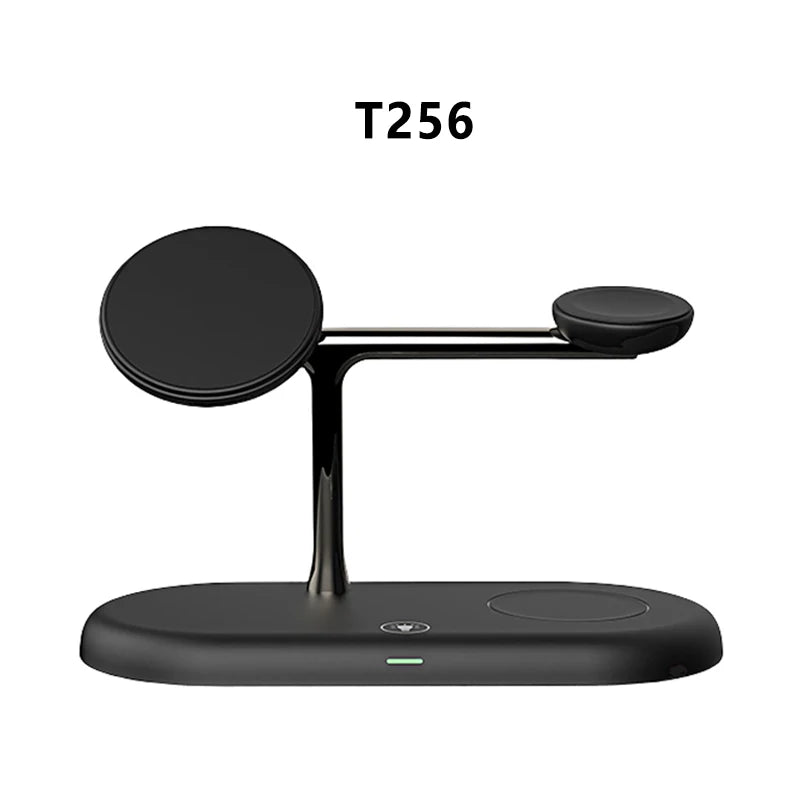 3-in-1 Wireless Charger Stand for iPhone, Apple Watch & AirPods - Fast Charging Magsafe Compatible 5