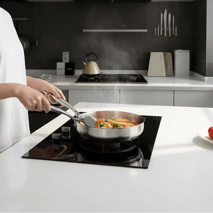 316 Stainless Steel Frying Pan - Non-Stick Skillet for Gas & Induction Cooking 0