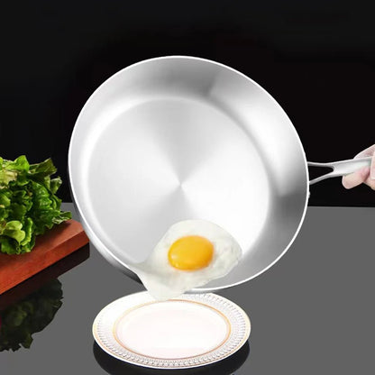 316 Stainless Steel Frying Pan - Non-Stick Skillet for Gas & Induction Cooking 1
