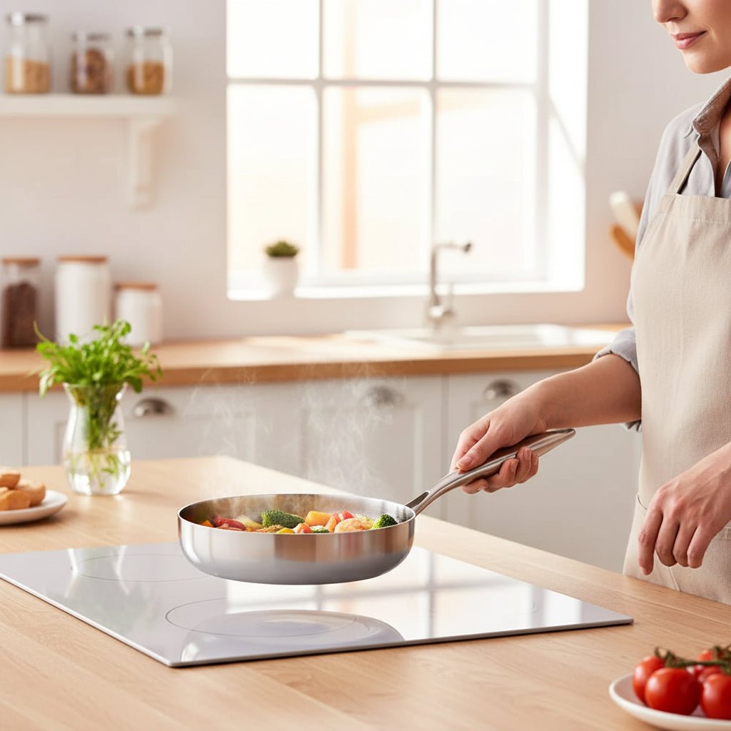 316 Stainless Steel Frying Pan - Non-Stick Skillet for Gas & Induction Cooking 5