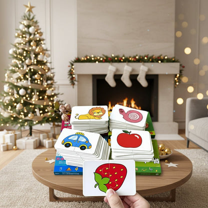 32 Pcs Enlightenment Card Matching Puzzle Early Education Cartoon Pattern Cognitive Boys and Girls Toys 0