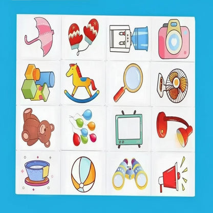 32 Pcs Enlightenment Card Matching Puzzle Early Education Cartoon Pattern Cognitive Boys and Girls Toys 6