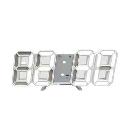 3D Luminous Digital Clock with Voice Activation & Silent Alarm - Electronic Wall Clock 7
