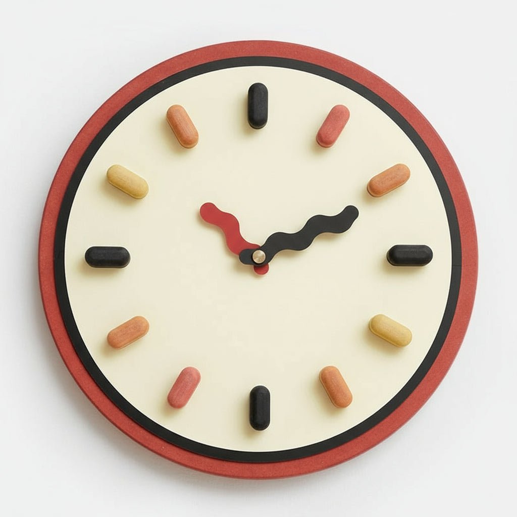 3D Nordic Wall Clock - Silent Sweep Movement, Eco-Friendly Design, 33cm 1