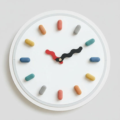 3D Nordic Wall Clock - Silent Sweep Movement, Eco-Friendly Design, 33cm 2