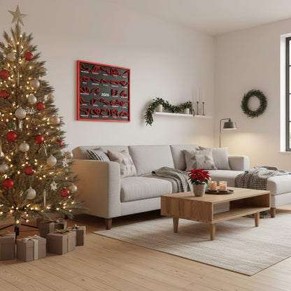 3D Printed Racing Calendar 2026 - F1 Track Wall Art with Stand 1