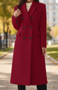 MONTÉRA – Women’s Long Wool Coat for Sophisticated Winter Styling