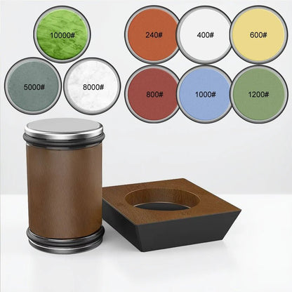 4-Angle Rolling Knife Sharpener 15/18/20/22° Roller Sharpeners Magnet Wooden base Diamond Grinder Set Woodwork Sharpening System 11