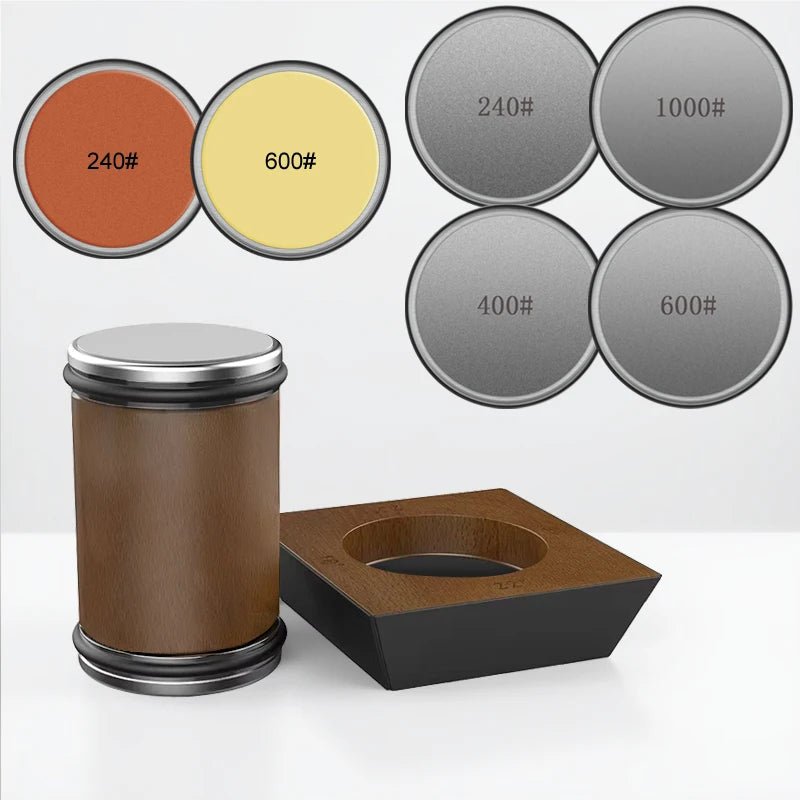 4-Angle Rolling Knife Sharpener 15/18/20/22° Roller Sharpeners Magnet Wooden base Diamond Grinder Set Woodwork Sharpening System 14