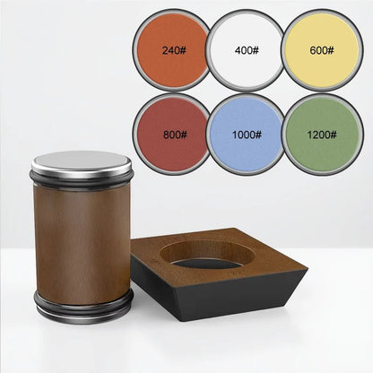 4-Angle Rolling Knife Sharpener 15/18/20/22° Roller Sharpeners Magnet Wooden base Diamond Grinder Set Woodwork Sharpening System 9