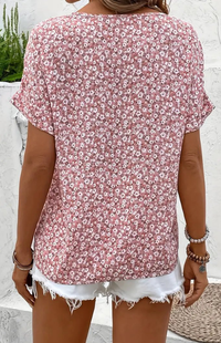 BLOSSÉRA – Women’s Floral Summer Blouse with Soft Lightweight Drape