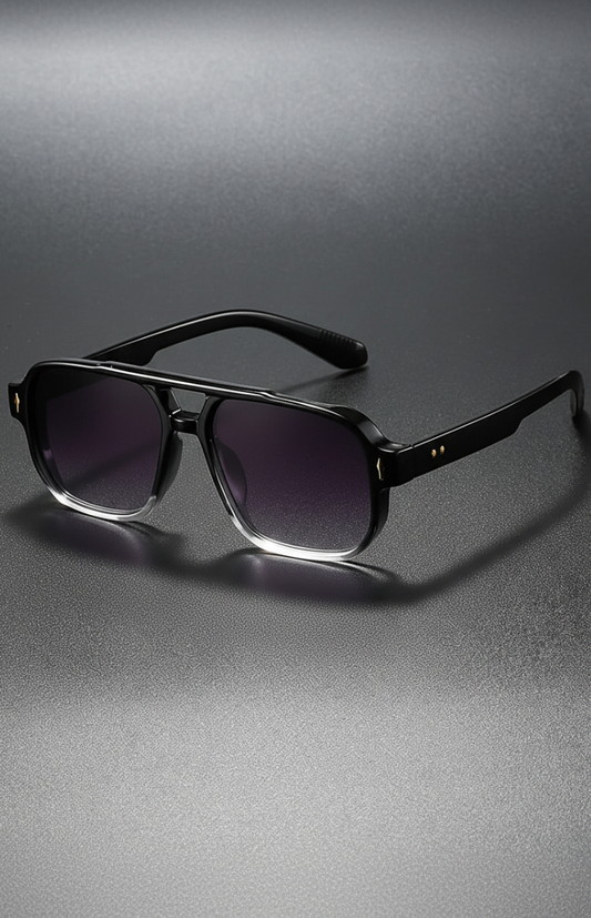 NOIRVA – Retro Square Frame Sunglasses with UV400 Protection