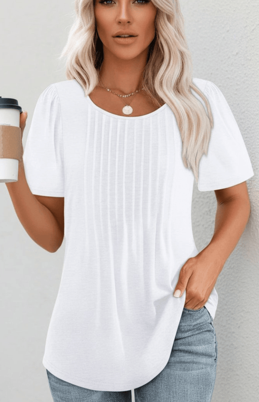 SERENEWEAR – Elegant Summer Basics T-Shirt Soft Airy Fabric Chic Style